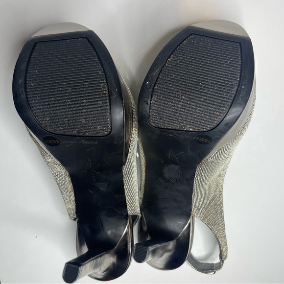 Jessica Simpson Silver Party, Evening, Prom, Formal Platform Stiletto High Heel - Picture 9 of 14